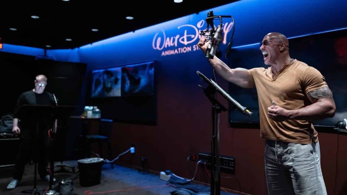 Man voice acting at Disney Animation Studio.