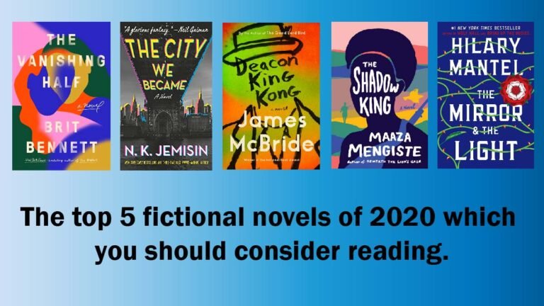 Las 5 mejores novelas de ficción de 2020 que deberías considerar leer