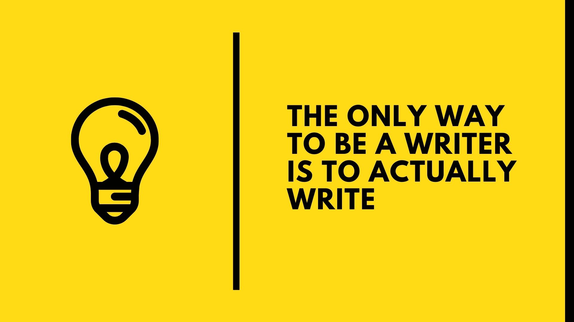 Start Writing Now!