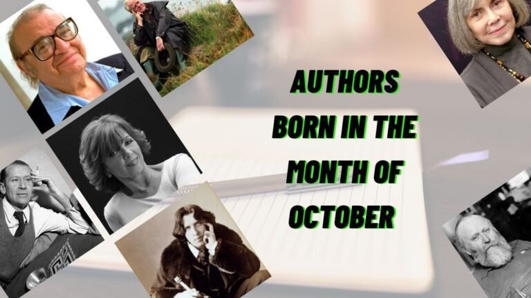 Autores Nacidos En El Mes De Octubre | Cumpleaños de escritores en octubre