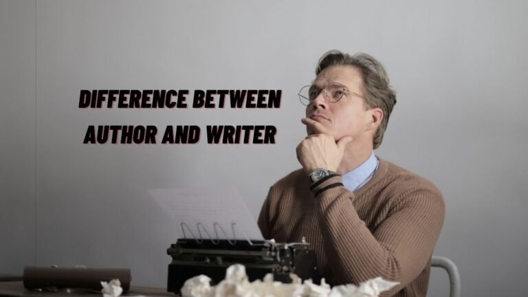 Différence entre auteur et écrivain