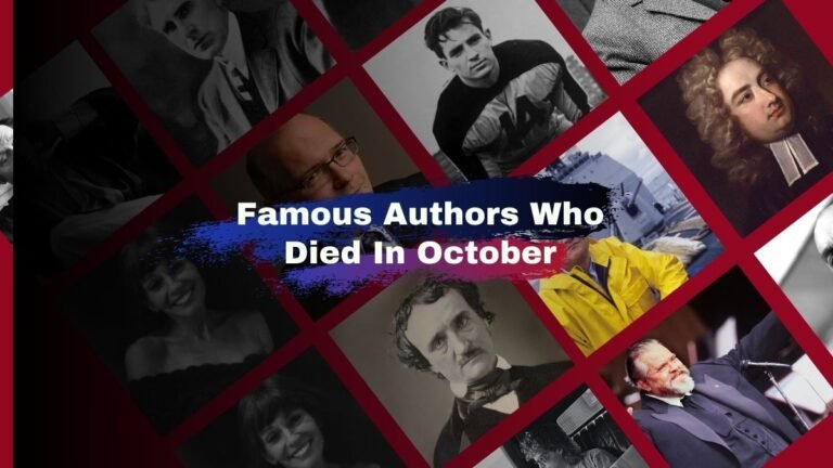 Auteurs célèbres décédés en octobre | Écrivains Nous avons perdu en octobre