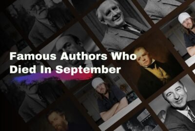Auteurs célèbres décédés en septembre | Écrivains qui nous ont quittés en septembre