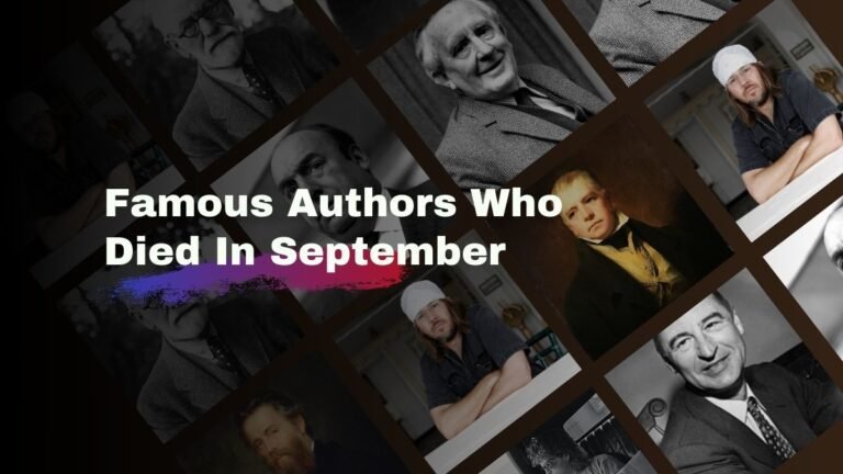 Autores Famosos Que Murieron En Septiembre | Escritores que nos dejaron en septiembre