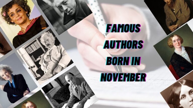 नवंबर में जन्मे प्रसिद्ध लेखक | लेखक नवंबर में पैदा हुए
