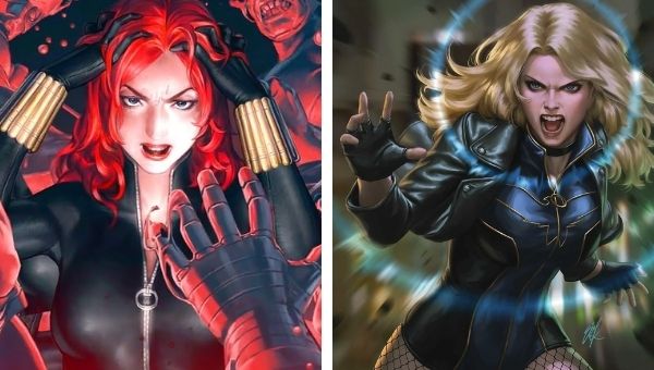 Black Widow and Black Canary