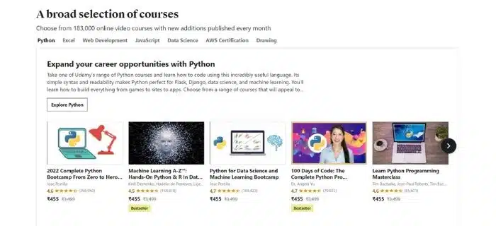 10 best websites for online certificate courses in 2022 - Udemy