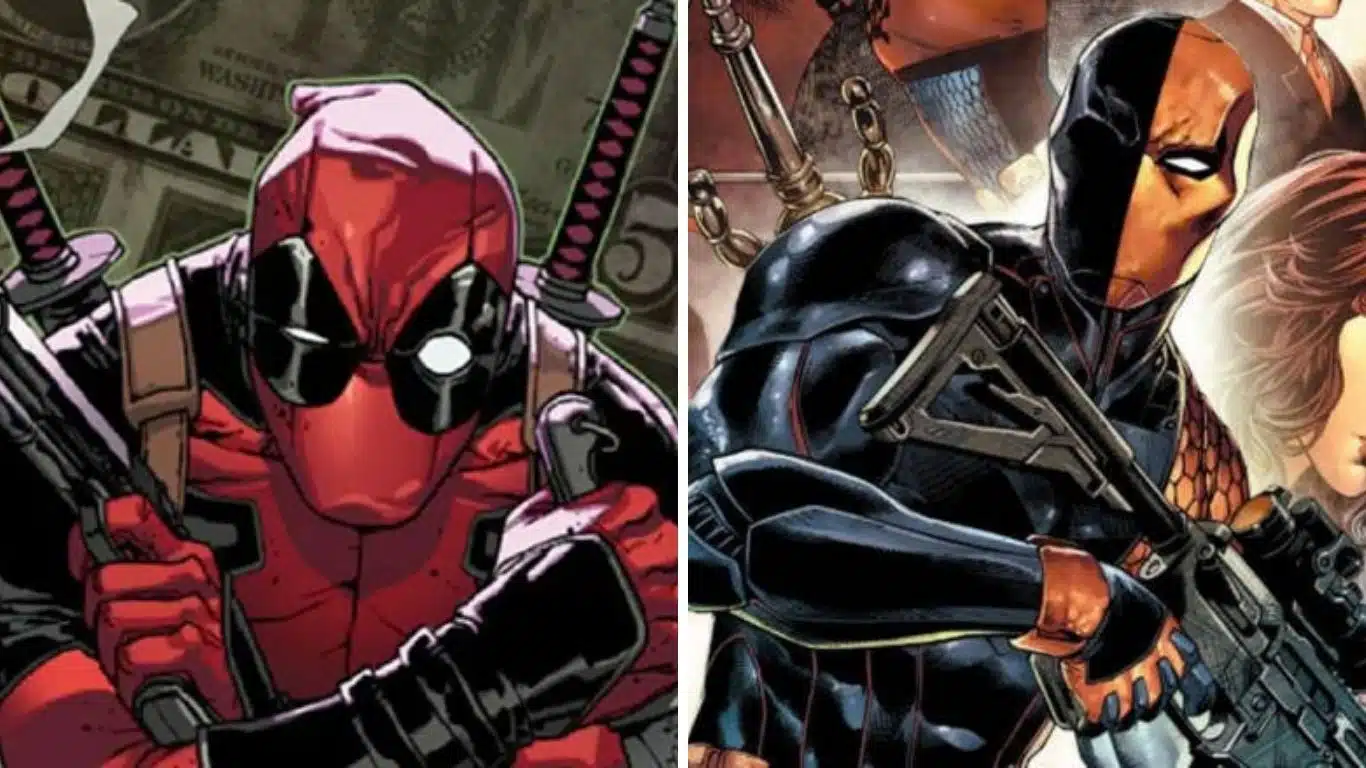 Comic Characters From Marvel and DC with Similar Powers - Deadpool (Marvel) and Deathstroke (DC)