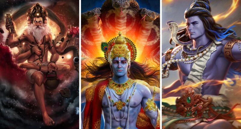 3 Hindu gods also known as Trimurti | Brahma (creator) | Vishnu (preserver) | Mahesh (destroyer) | Explained