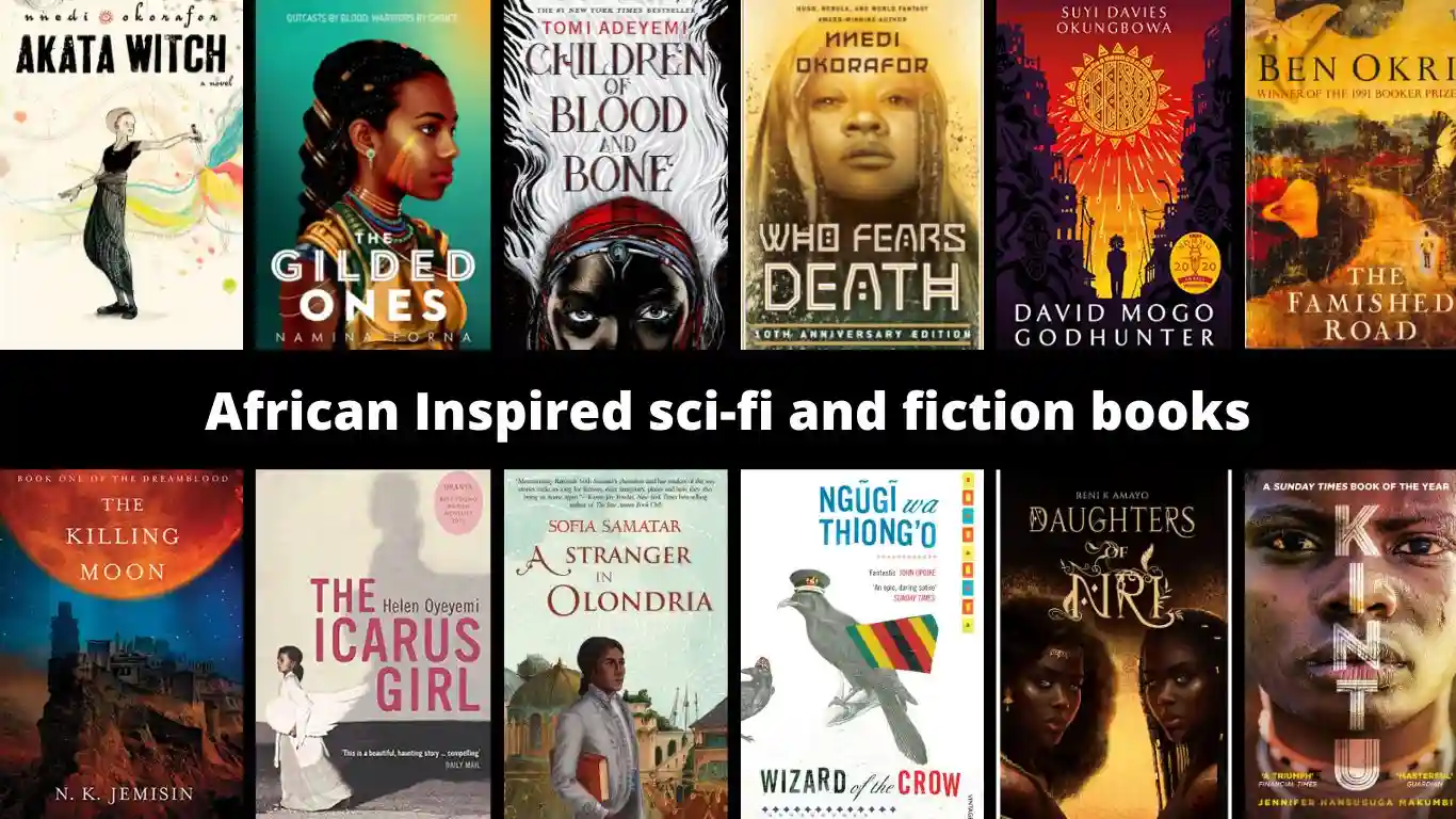 African Inspired sci fi and fiction books