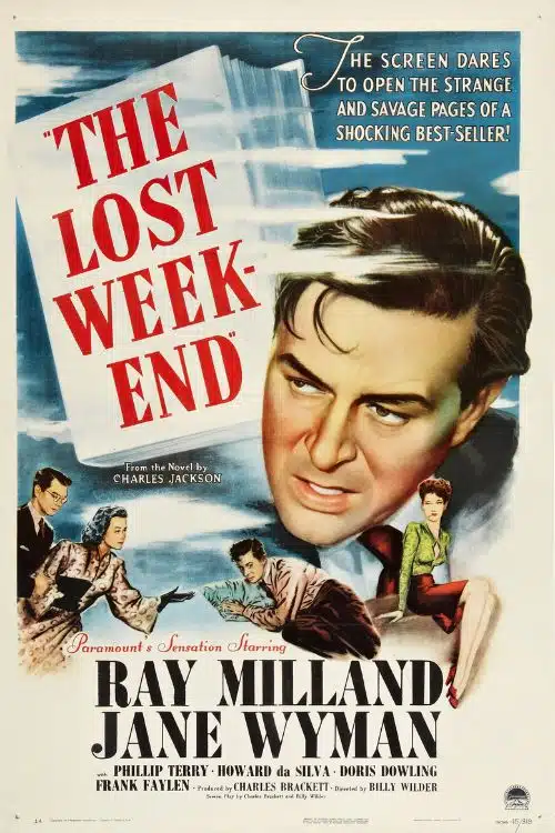 10 Movies Every Aspiring Writer Should Watch - The Lost Weekend (1945)