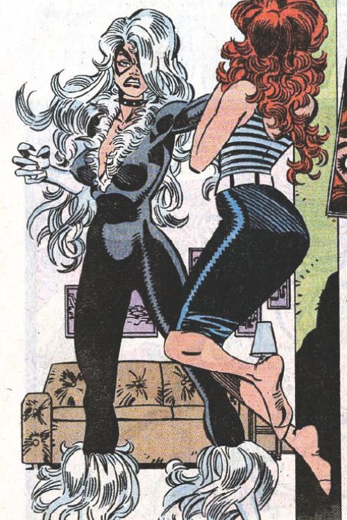 Black Cat/ Spider-Man/ Mary Jane - 10 Best Love Triangles in Marvel Comics