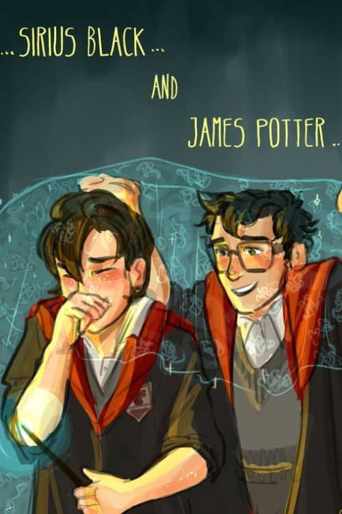 The Marauders (Sirius Black, Peter Pettigrew, Remus Lupin, & James Potter)