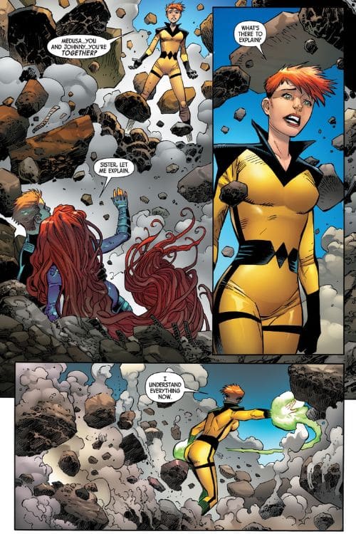 Crystal/ Human Torch/ Medusa - 10 Best Love Triangles in Marvel Comics