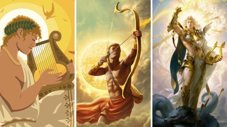 Apollon - Dieu grec du soleil, de la lumière, de la musique et de la poésie