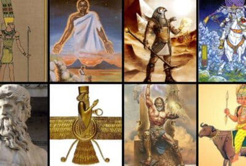 विभिन्न पौराणिक कथाओं से आकाश देवताओं
