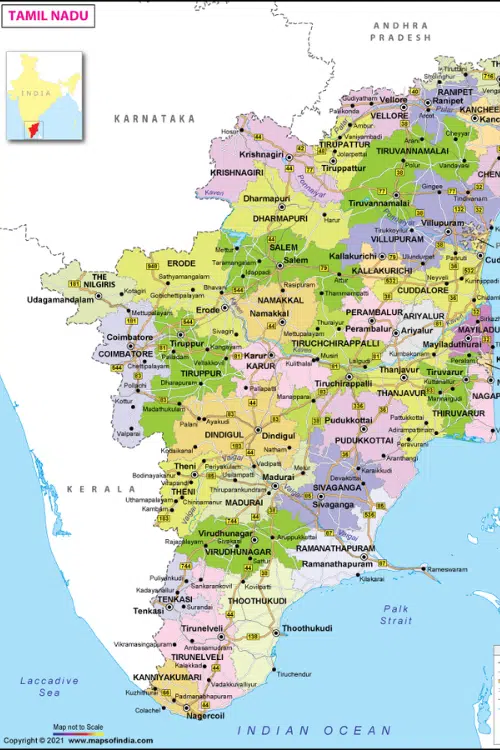 Top Indian States with Highest Women Literacy Rate - Tamil Nadu - 93.0%