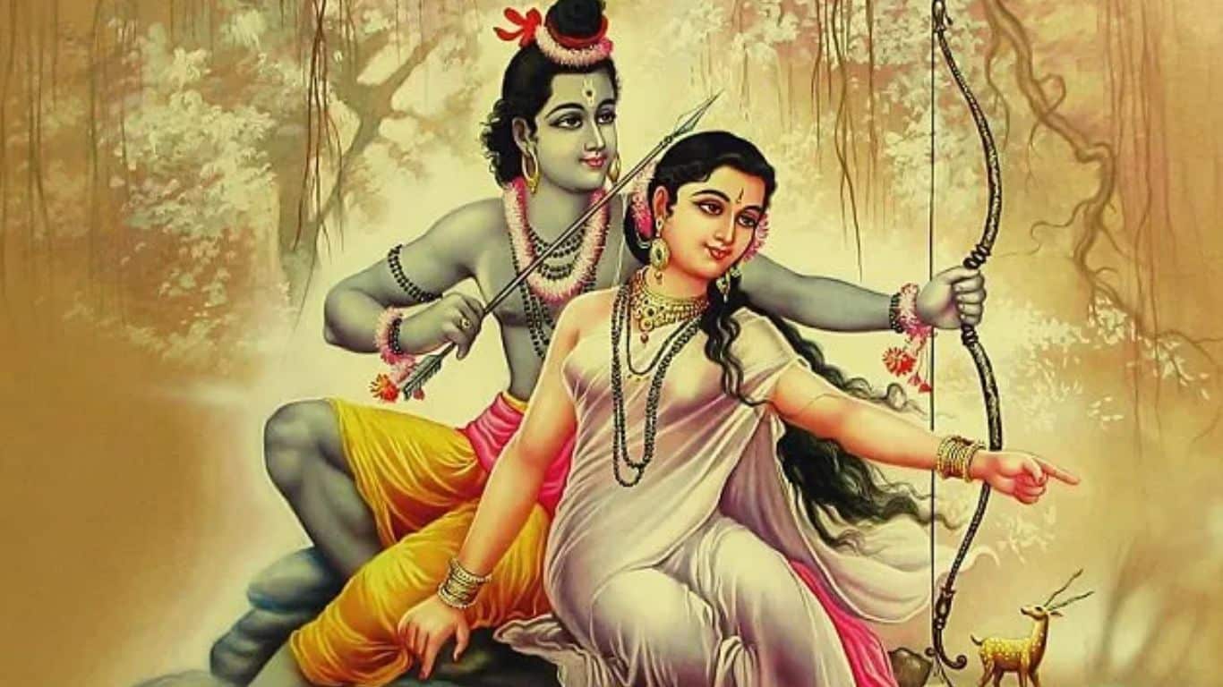 Rama and Sita from Hindu mythology