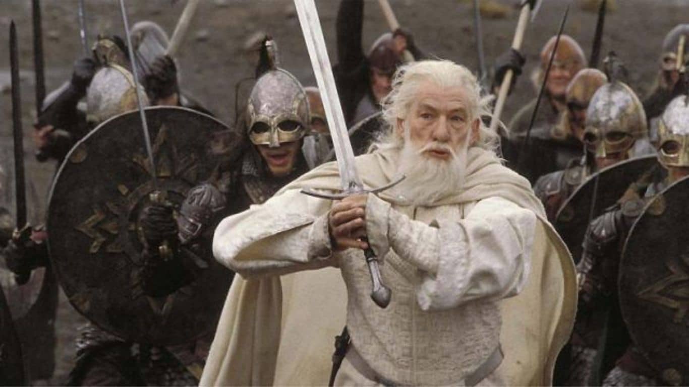 10 Most Powerful Middle Earth Weapons In The Lord Of The Rings - Glamdring, the sword of Gandalf