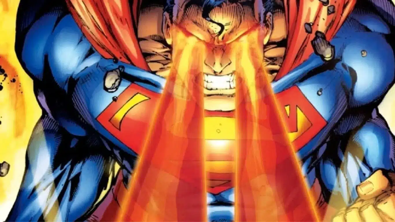 Superman's heat vision and freeze breath
