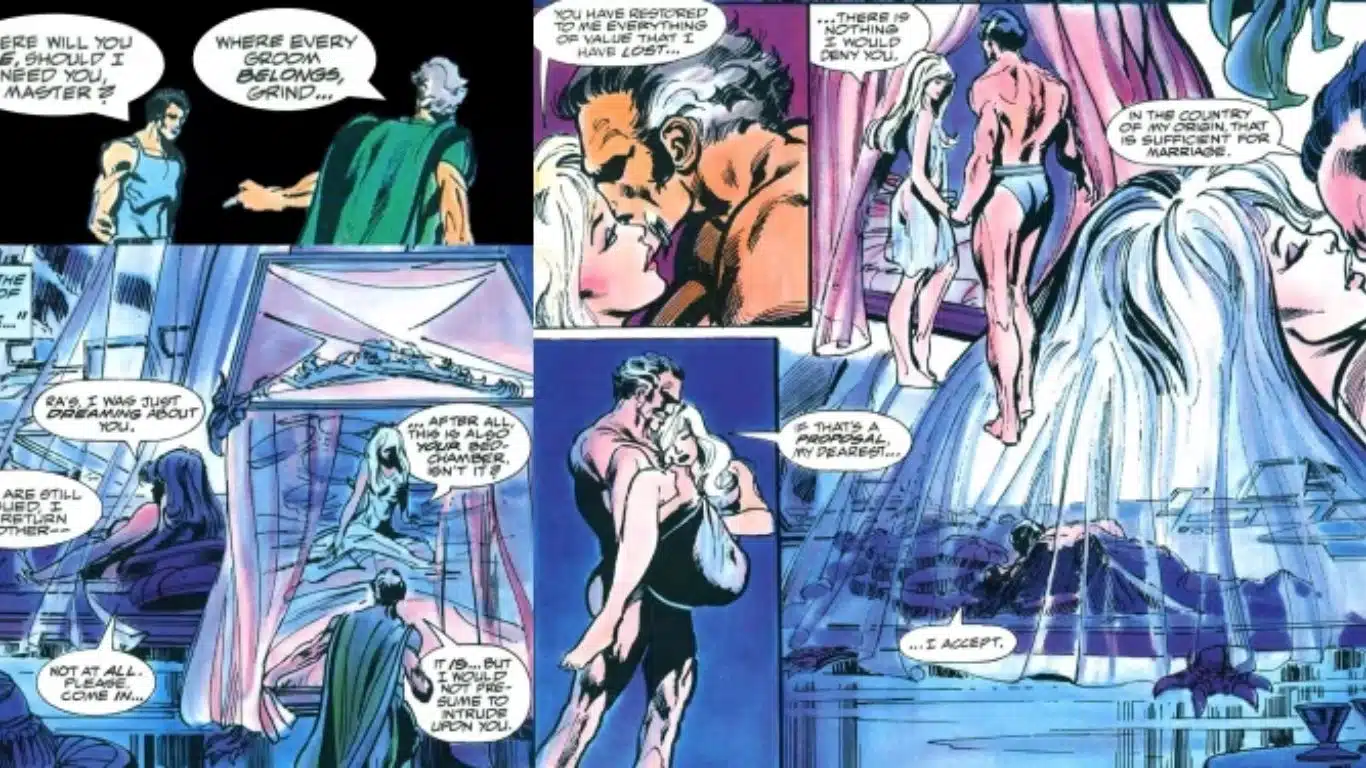 10 Best Villain Weddings In DC Comics - Ra's Al Ghul And Evelyn