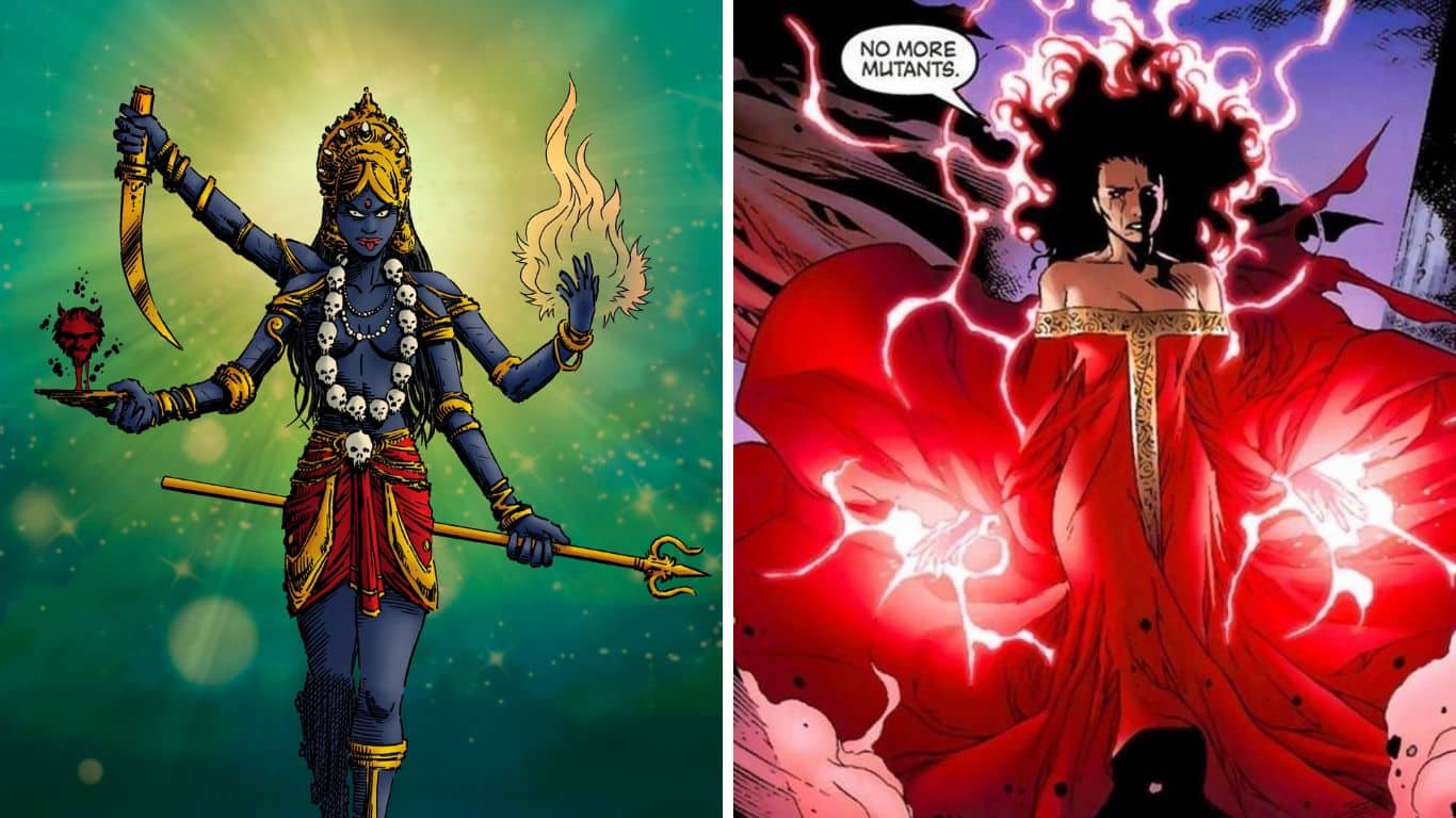 The Gods of Hindu Mythology and their Marvel Comics Counterparts - Kali and Scarlet Witch