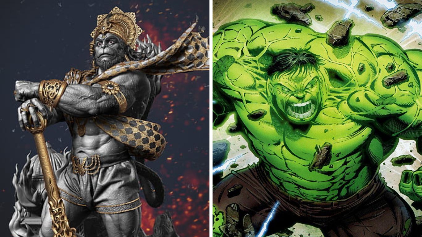 Lord Hanuman and The Hulk