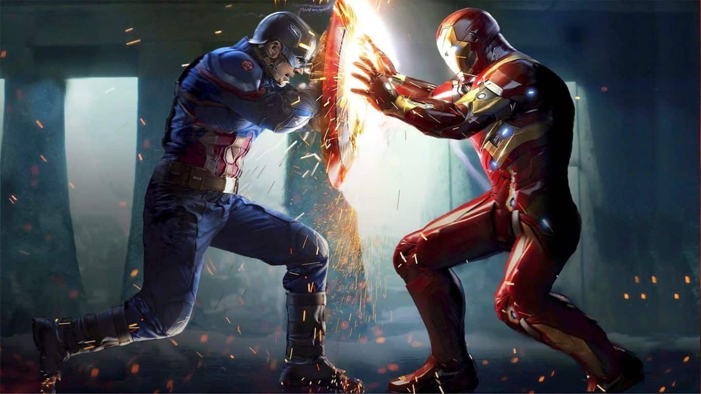 10 Greatest Hand-To-Hand Fights in Marvel Comics - Iron Man Vs. Captain America