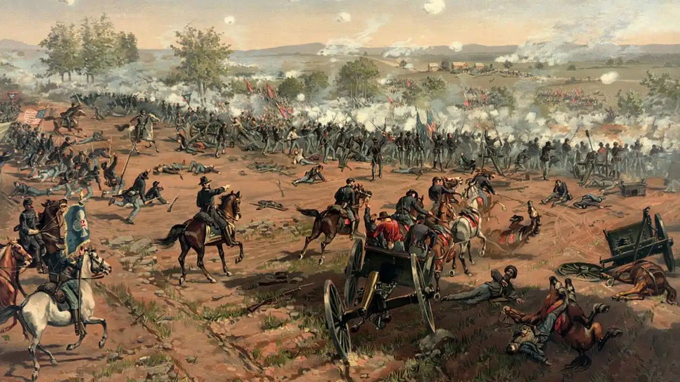 Famous Battles and The Warriors Who Won Them - Battle of Gettysburg (1863) - The Union army, led by General George Meade