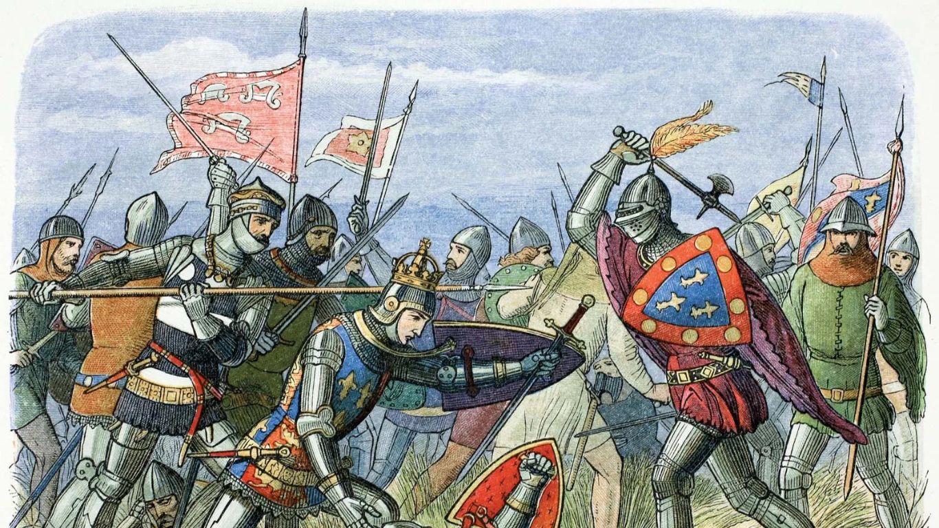 Famous Battles and The Warriors Who Won Them - Battle of Agincourt (1415) - The English army, led by King Henry V