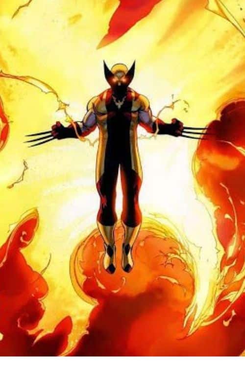 10 Most Impressive Upgrades Of Marvel Superheroes in Comics - Wolverine As The Phoenix Force's Host