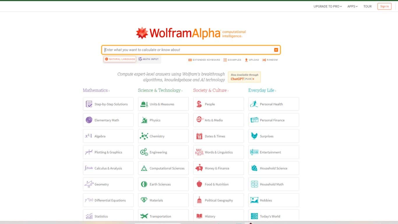 Wolfram Alpha