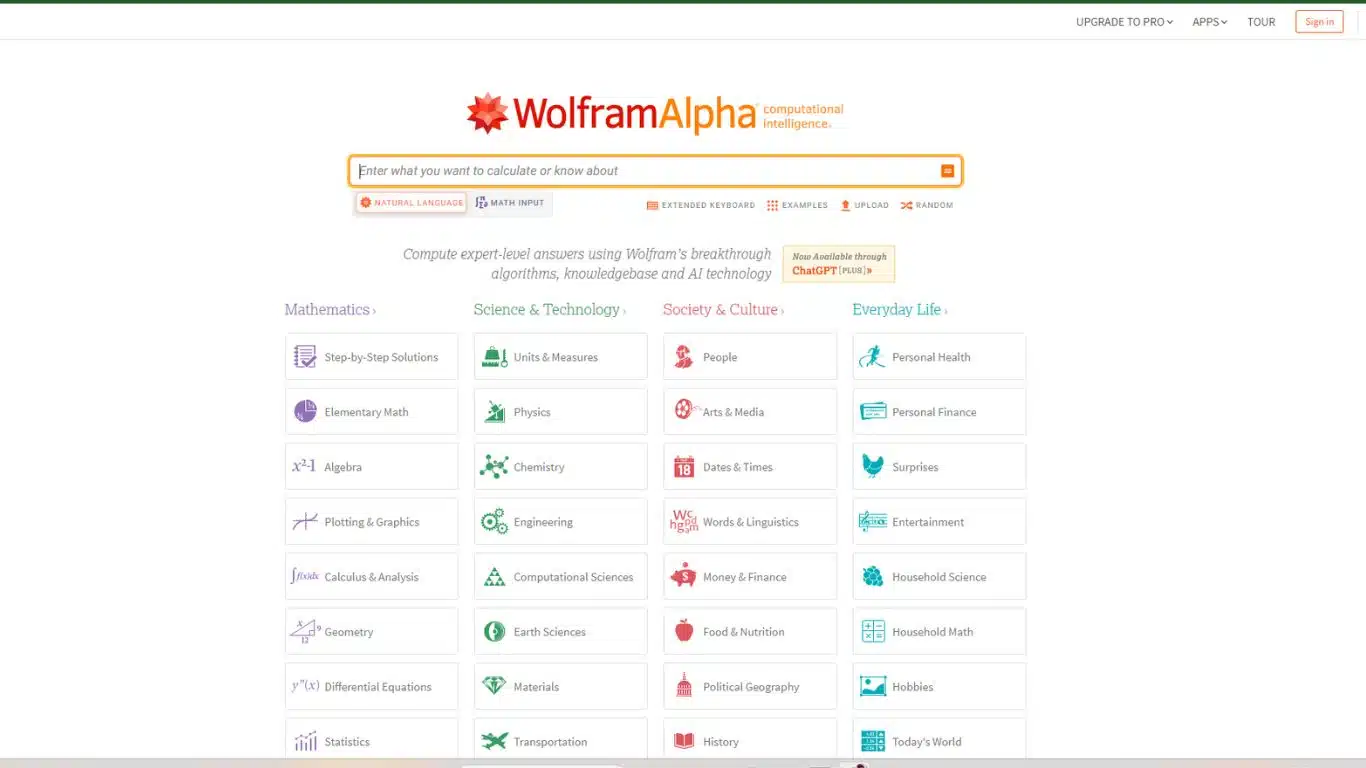Wolfram Alpha