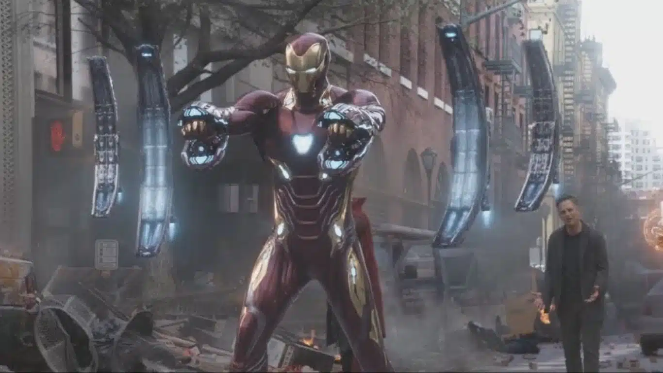 10 Best Suit-Ups in Marvel Movies - Iron Man's First Nanosuit Scene