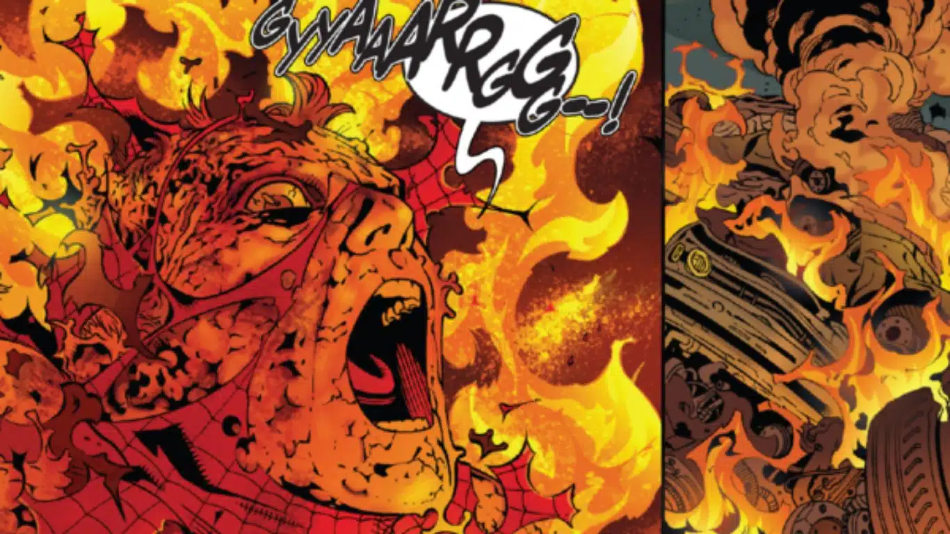 10 Times When Marvel Superheroes Lost The Fight - Spider-Man vs Firebrand