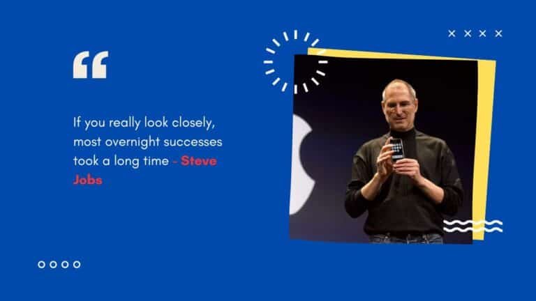 Si vous regardez vraiment de près, la plupart des succès du jour au lendemain ont pris beaucoup de temps - Steve Jobs