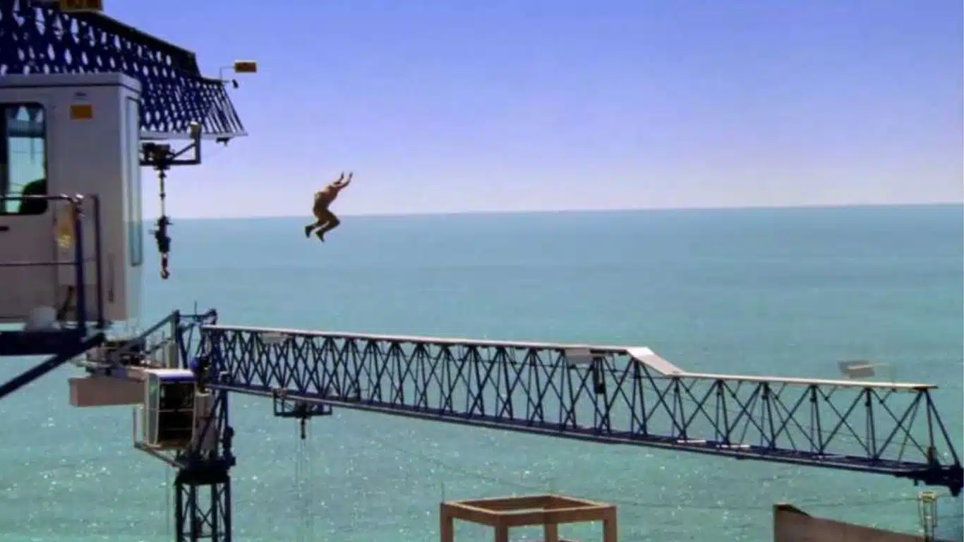 Top 10 Movie Stunts of All Time - Casino Royale (2006): Parkour chase scene stunts