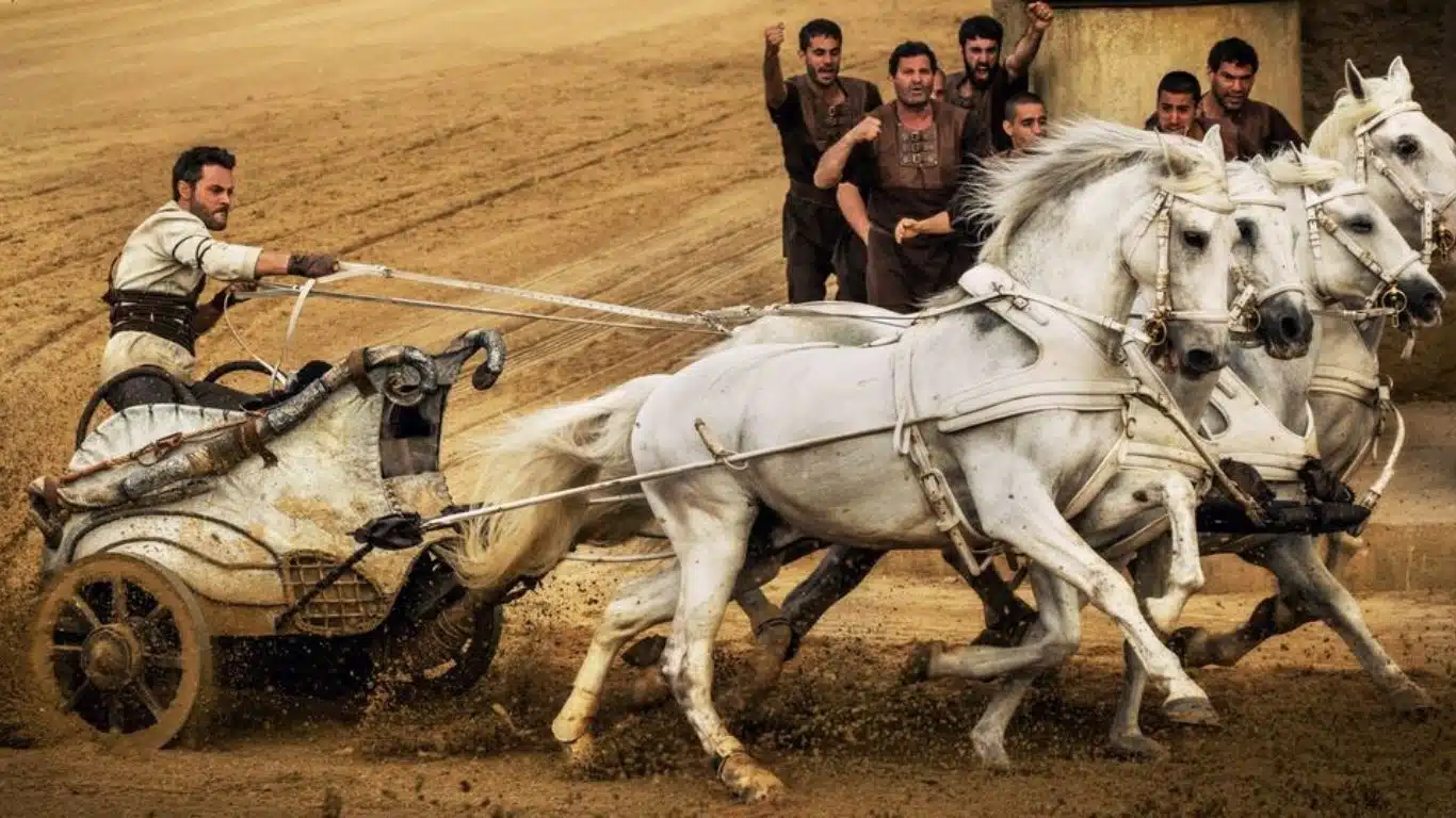 Ben-Hur (1959): Chariot race scene stunts