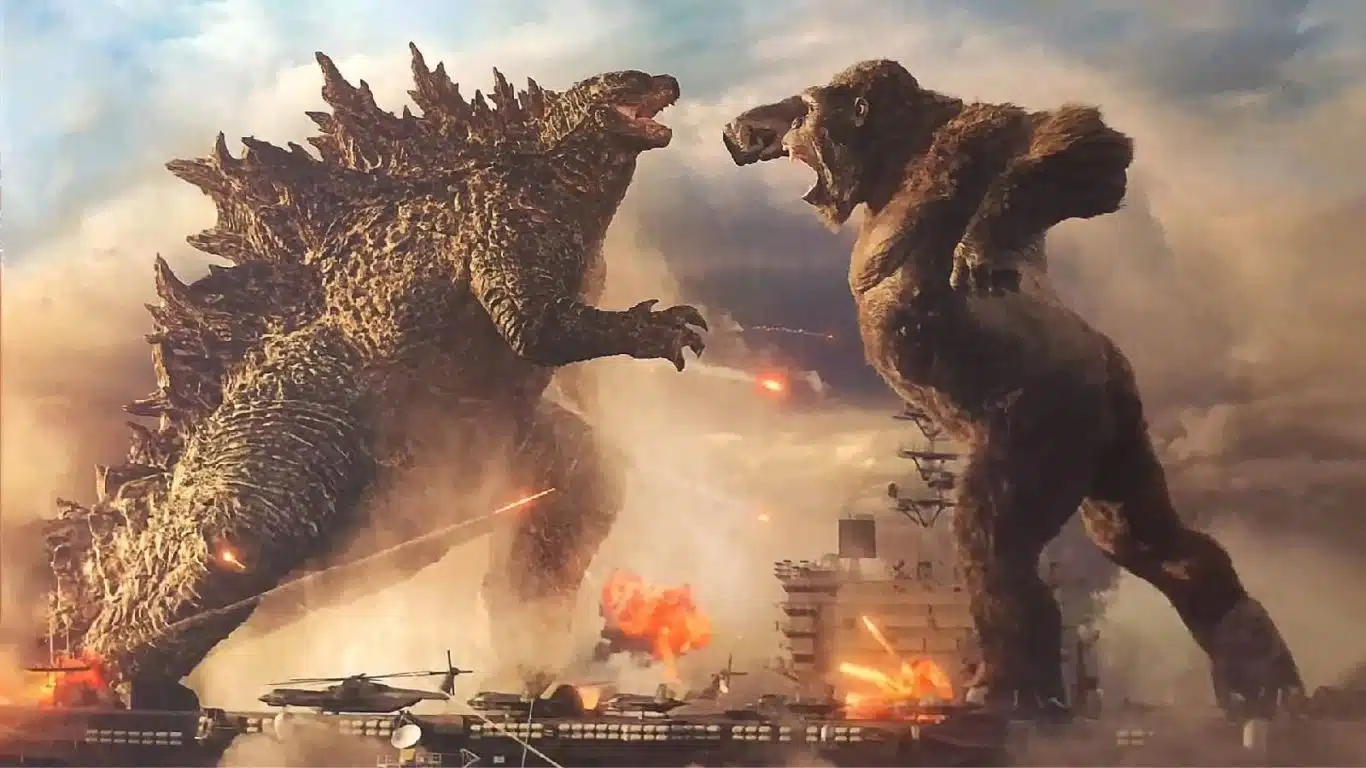 10 Best Hero vs. Hero Fights in Movies - Godzilla vs. King Kong ("Godzilla vs. Kong", 2021)