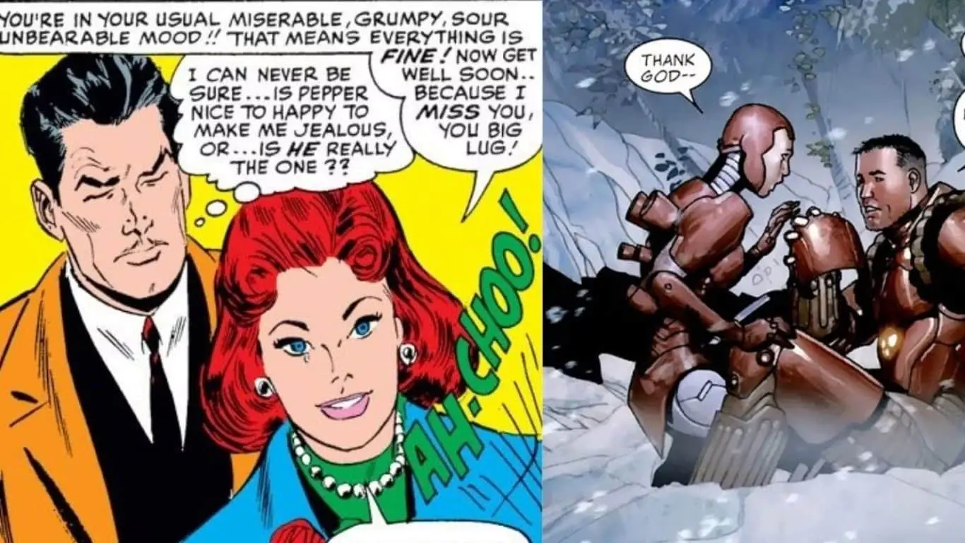 Tony Stark & Pepper Potts - Most Romantic Couples in Marvel Comics - Ranking Top 10