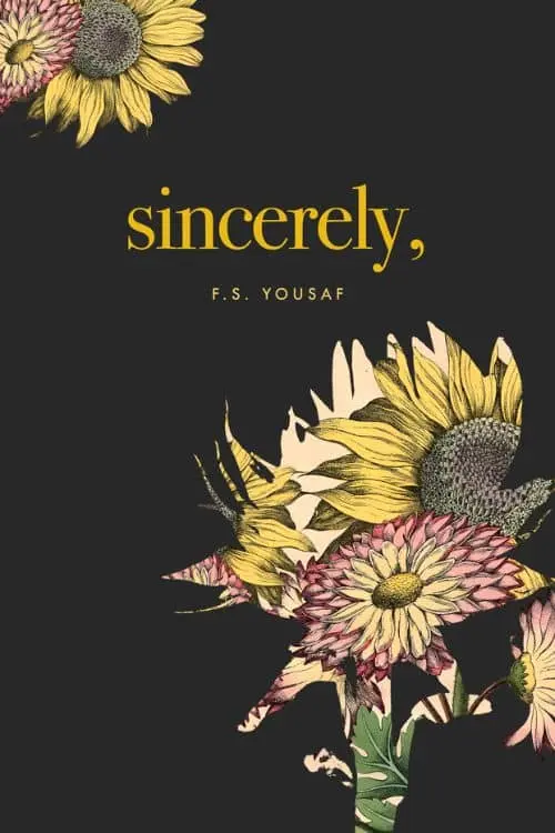 10 Most-Sold Poetry Books On Amazon So Far - "Sincerely" by F. S. Yousaf
