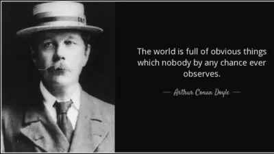 The world is full of obvious things which nobody by any chance ever observes
