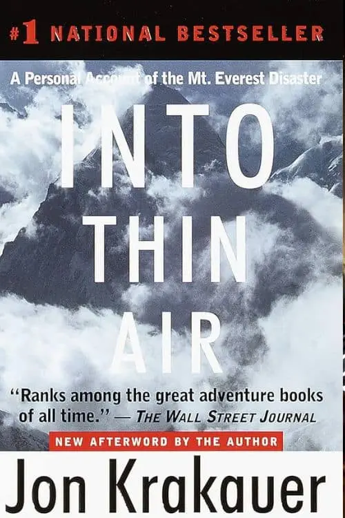 10 Most Sold Sports Biographies on Amazon So Far - "Into Thin Air: A Personal Account of the Mt. Everest Disaster" by Jon Krakauer