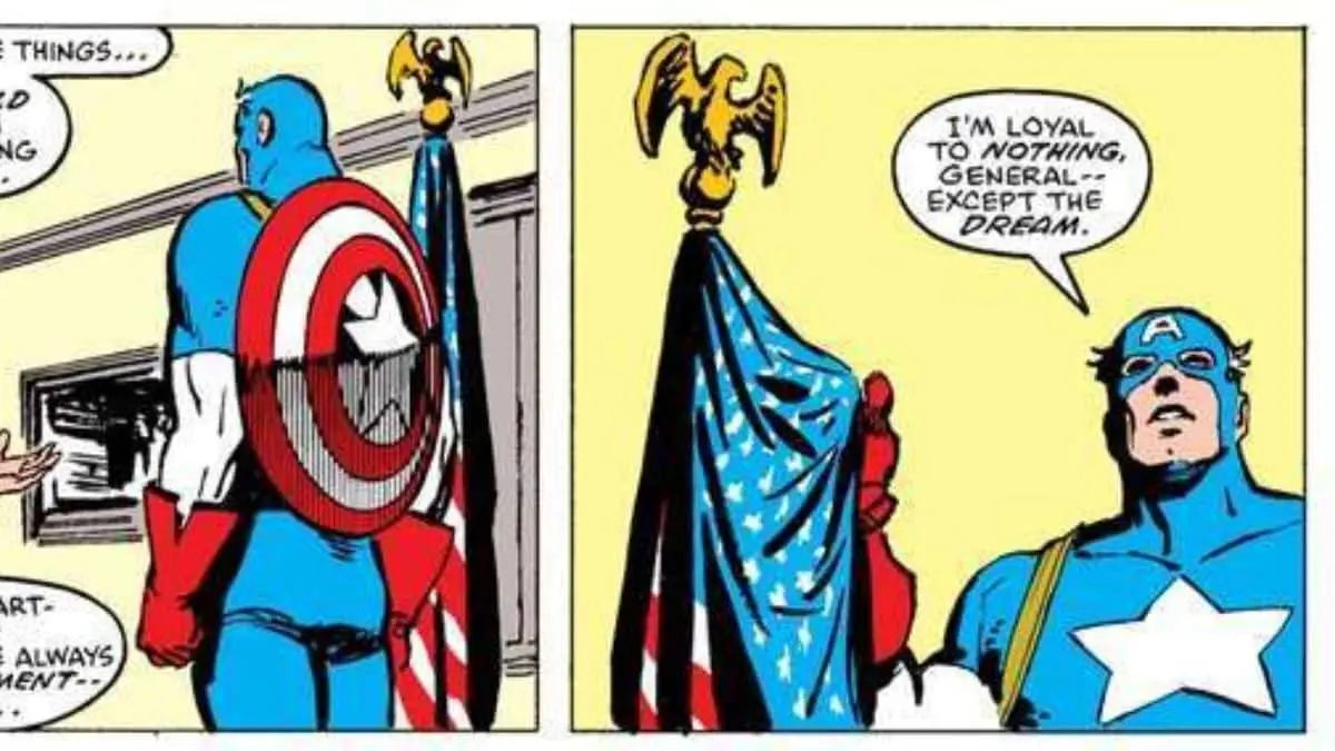 5 Most Inspiring Quotes From Comics - Captain America: "I'm loyal to nothing, General. Except the dream"