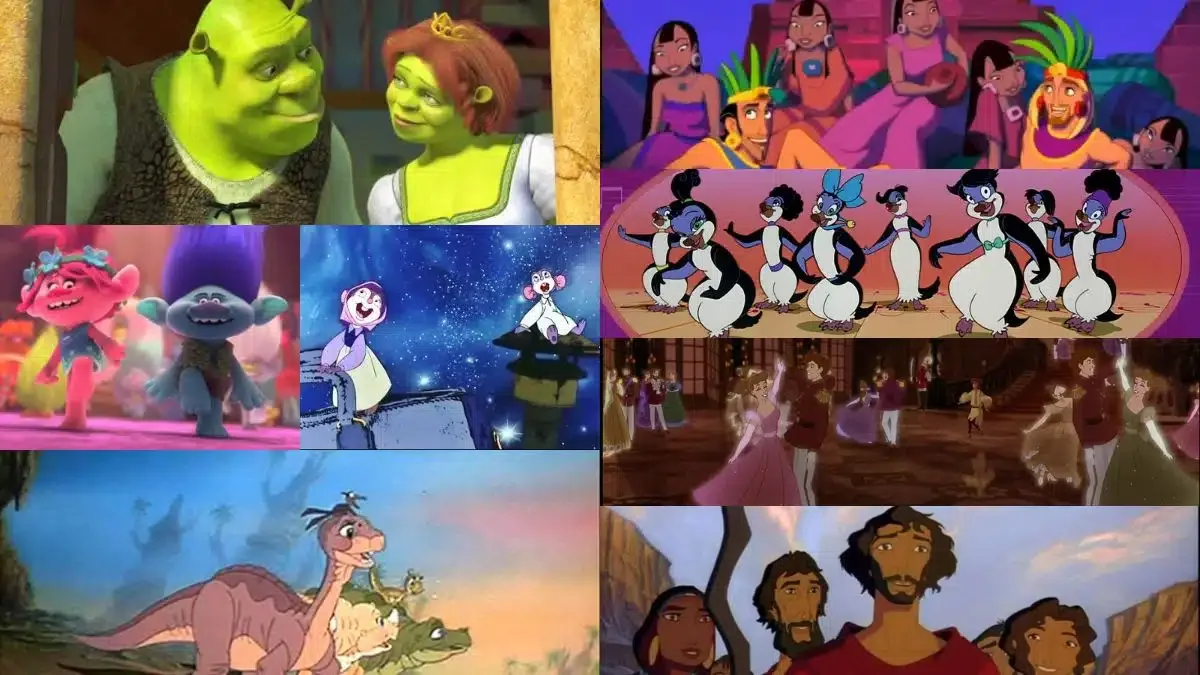 10 meilleures chansons de films d'animation non Disney de tous les temps