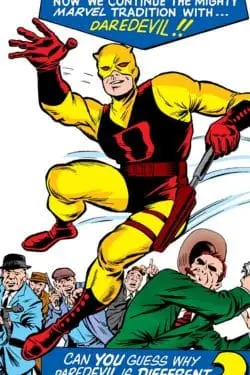 10 Most Awesome costumes of Daredevil in The Comics - Original Yellow Costume