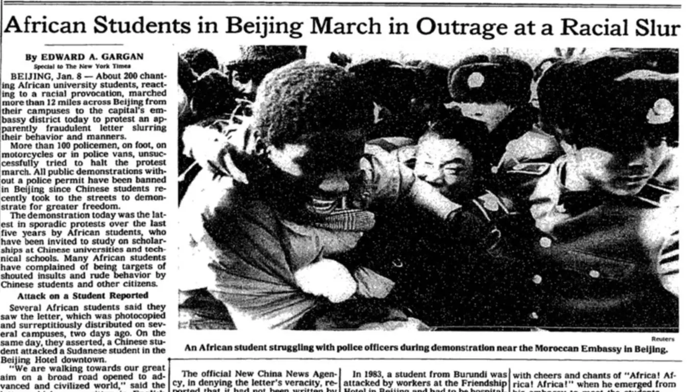Major Historical Events on December 26 - Today in History - Anti-African Student Rebellion in China (1988)