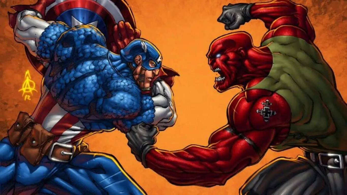 Marvel Superheroes and Their Top Rivals -Captain America vs. Red Skull