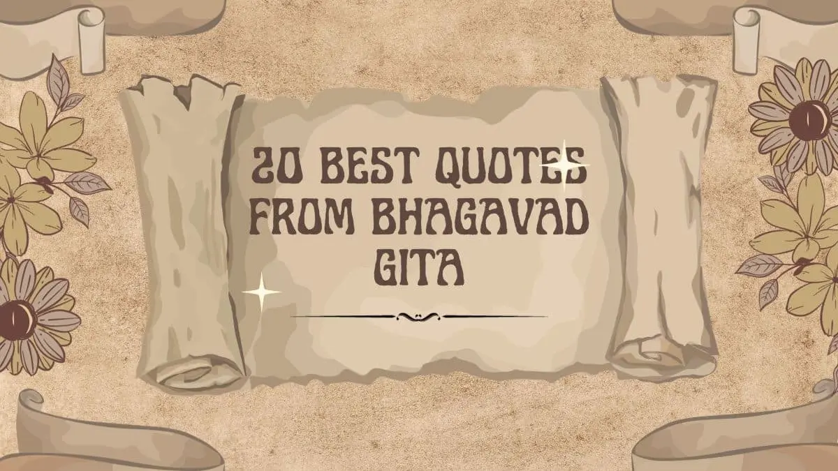 20 Best Quotes from Bhagavad Gita