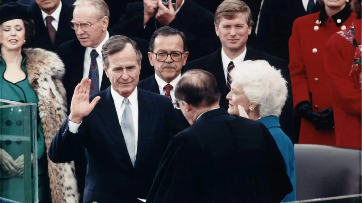 1989: Bush Declares Presidency